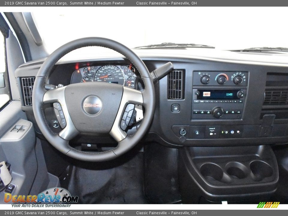 2019 GMC Savana Van 2500 Cargo Summit White / Medium Pewter Photo #8