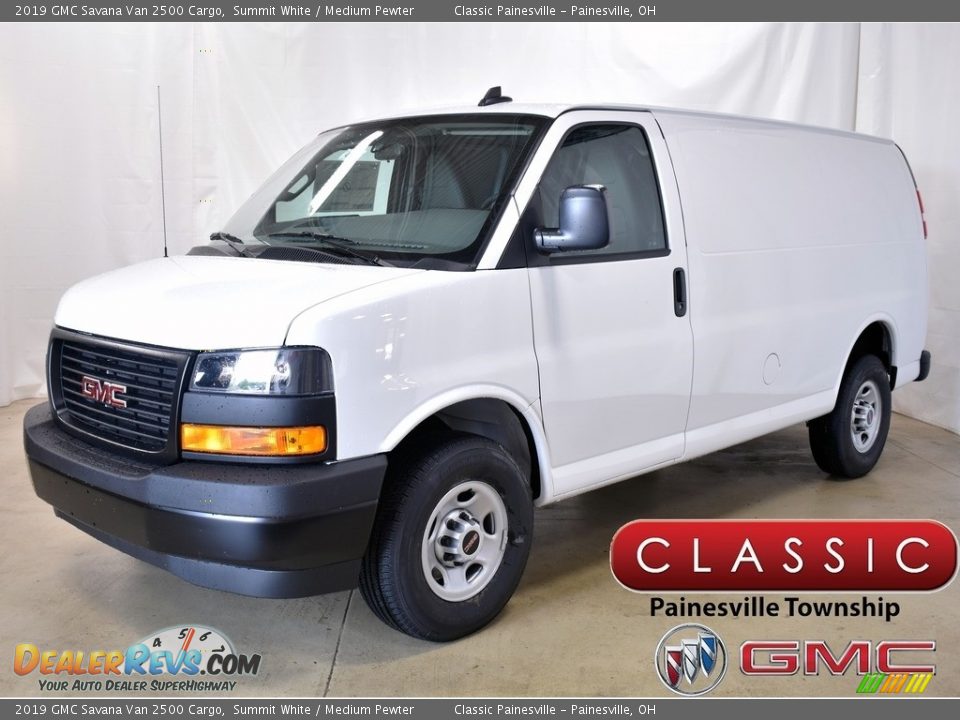 2019 GMC Savana Van 2500 Cargo Summit White / Medium Pewter Photo #1