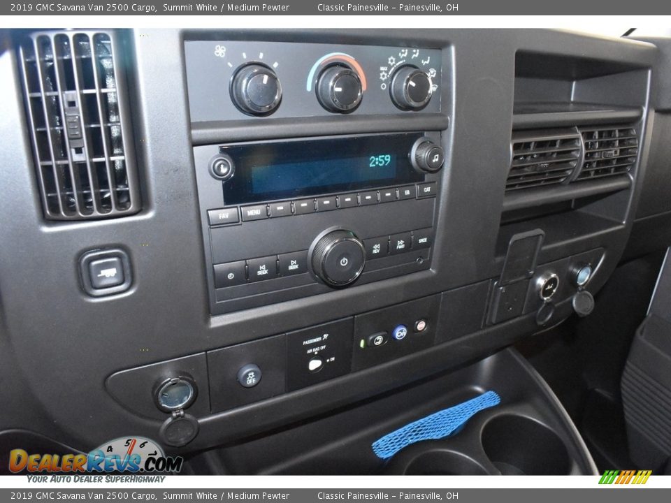 2019 GMC Savana Van 2500 Cargo Summit White / Medium Pewter Photo #9