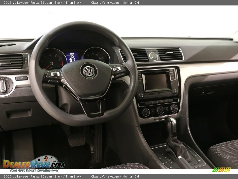 2016 Volkswagen Passat S Sedan Black / Titan Black Photo #6