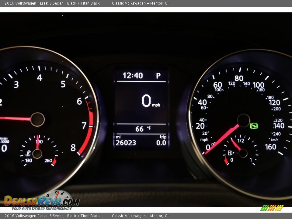 2016 Volkswagen Passat S Sedan Black / Titan Black Photo #8