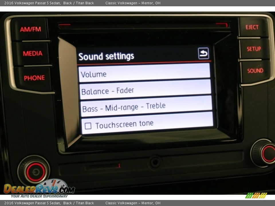 2016 Volkswagen Passat S Sedan Black / Titan Black Photo #12