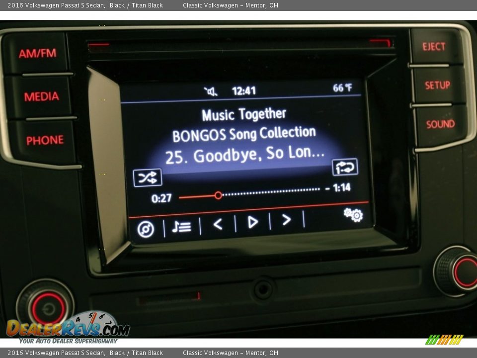 2016 Volkswagen Passat S Sedan Black / Titan Black Photo #13