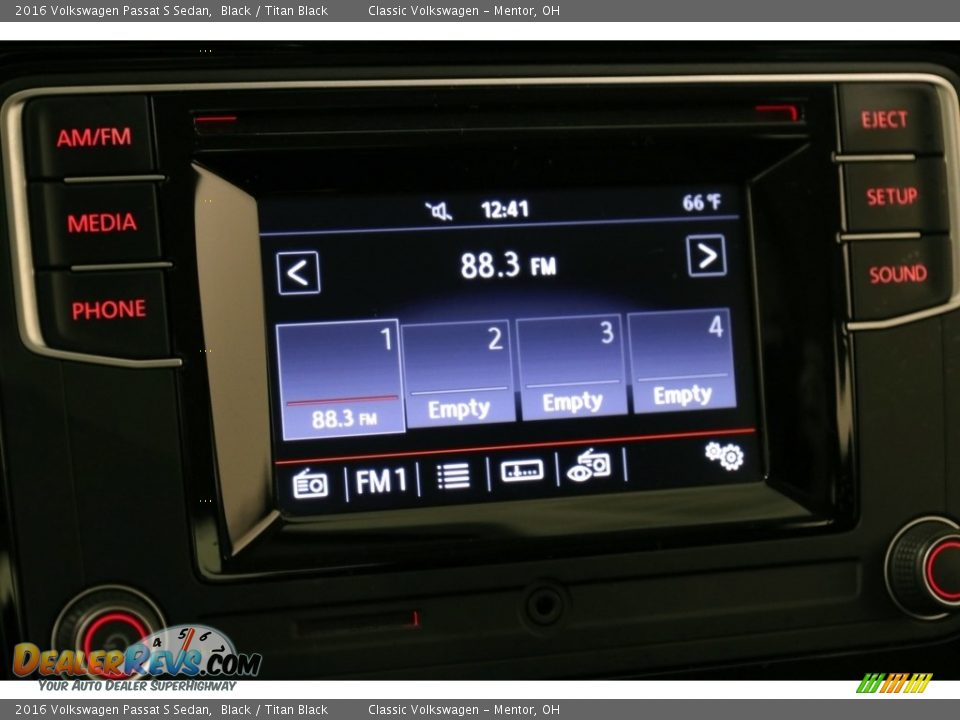 2016 Volkswagen Passat S Sedan Black / Titan Black Photo #14