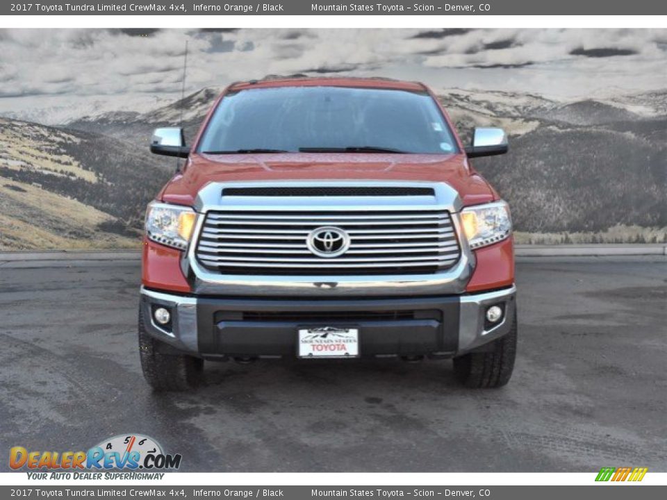 2017 Toyota Tundra Limited CrewMax 4x4 Inferno Orange / Black Photo #4