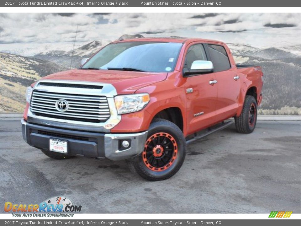 2017 Toyota Tundra Limited CrewMax 4x4 Inferno Orange / Black Photo #5