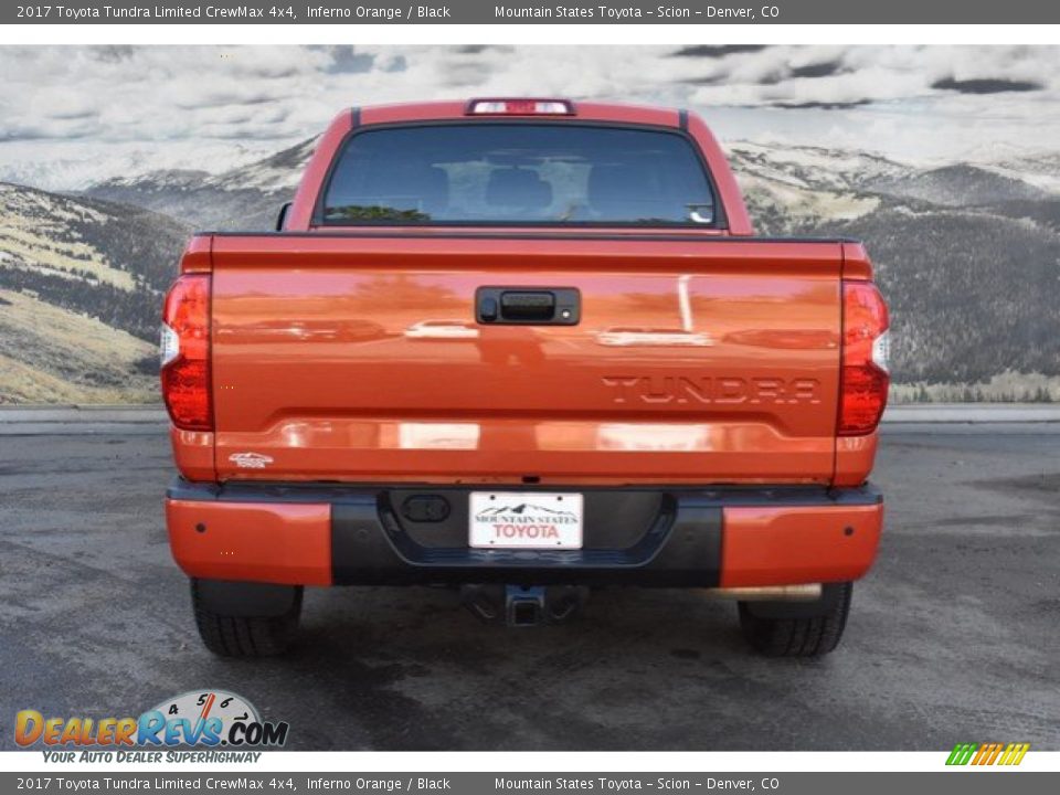 2017 Toyota Tundra Limited CrewMax 4x4 Inferno Orange / Black Photo #8