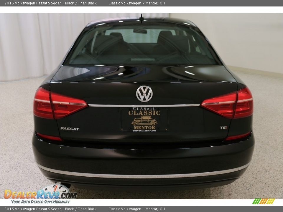 2016 Volkswagen Passat S Sedan Black / Titan Black Photo #20