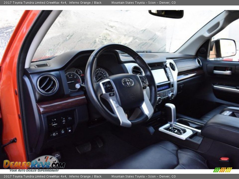 2017 Toyota Tundra Limited CrewMax 4x4 Inferno Orange / Black Photo #10