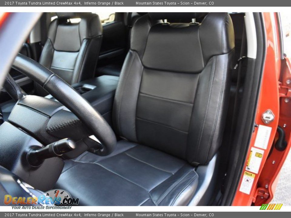 2017 Toyota Tundra Limited CrewMax 4x4 Inferno Orange / Black Photo #12