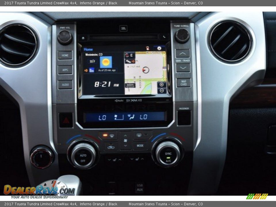 2017 Toyota Tundra Limited CrewMax 4x4 Inferno Orange / Black Photo #15