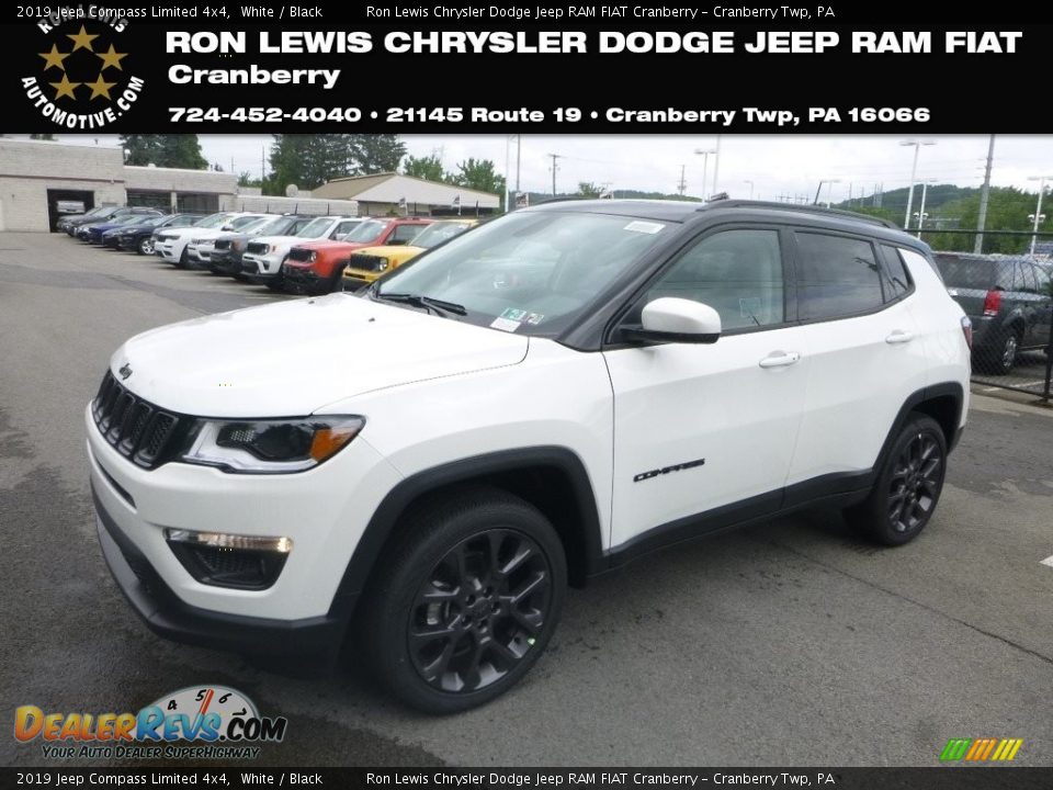 2019 Jeep Compass Limited 4x4 White / Black Photo #1