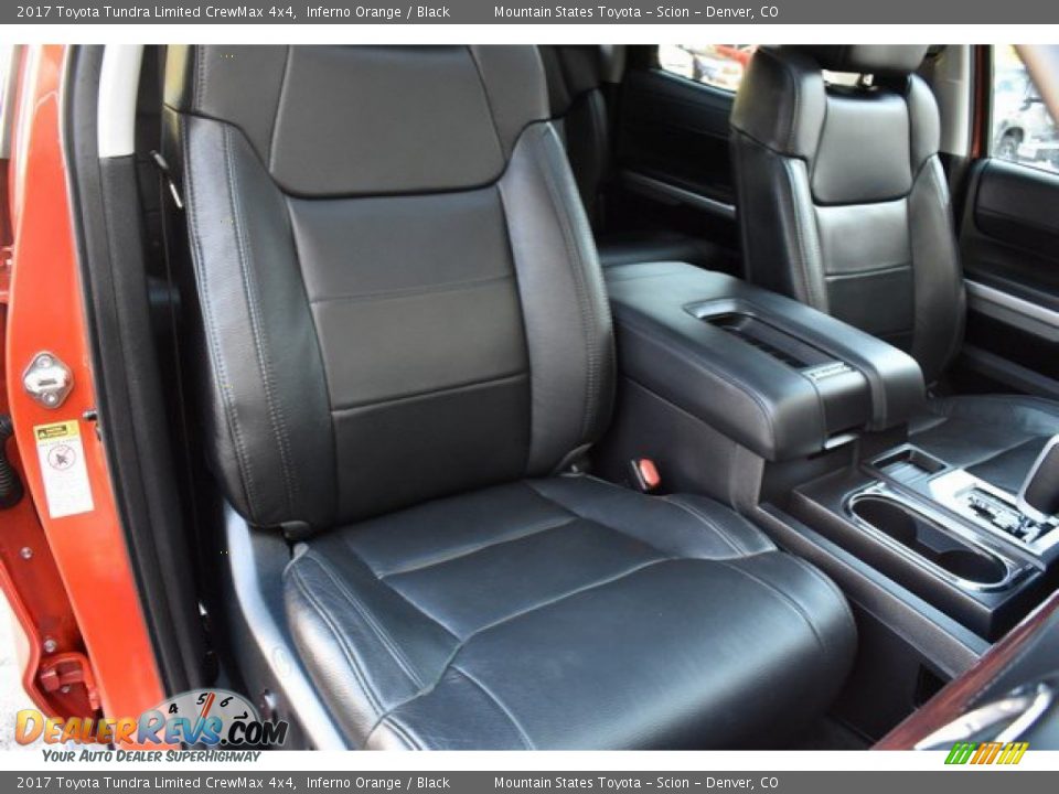 2017 Toyota Tundra Limited CrewMax 4x4 Inferno Orange / Black Photo #19