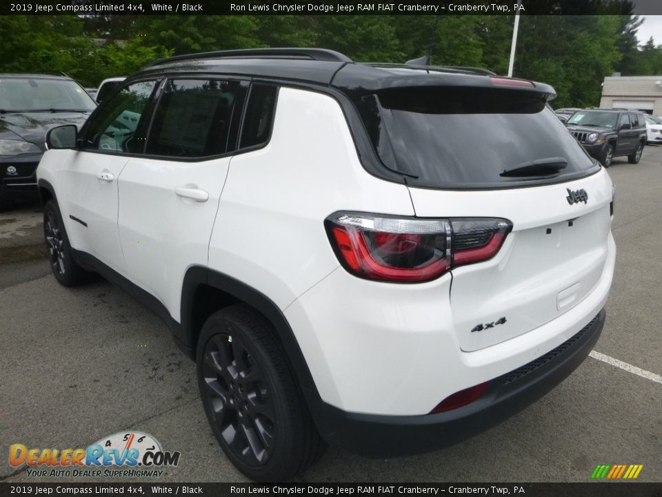 2019 Jeep Compass Limited 4x4 White / Black Photo #3