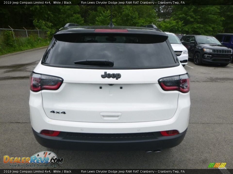 2019 Jeep Compass Limited 4x4 White / Black Photo #4