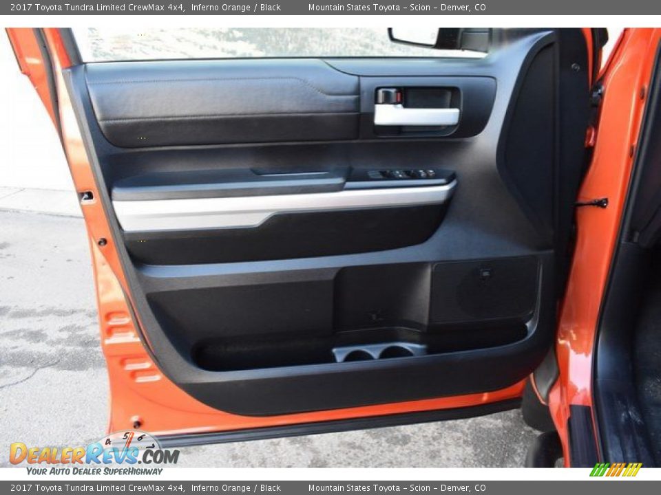 2017 Toyota Tundra Limited CrewMax 4x4 Inferno Orange / Black Photo #25