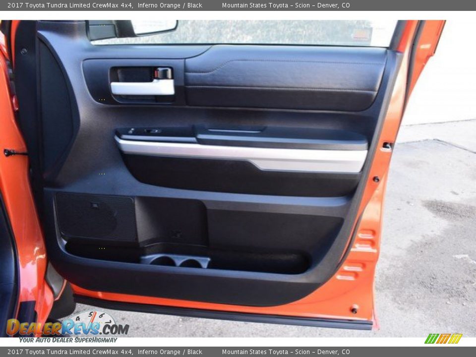 2017 Toyota Tundra Limited CrewMax 4x4 Inferno Orange / Black Photo #26