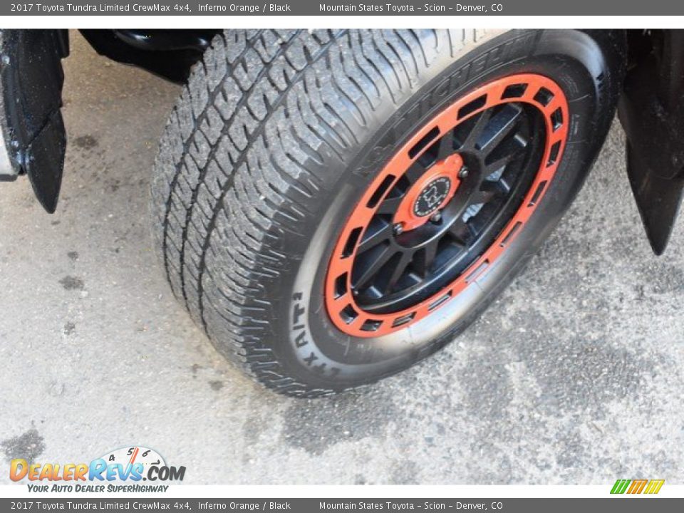 2017 Toyota Tundra Limited CrewMax 4x4 Inferno Orange / Black Photo #29