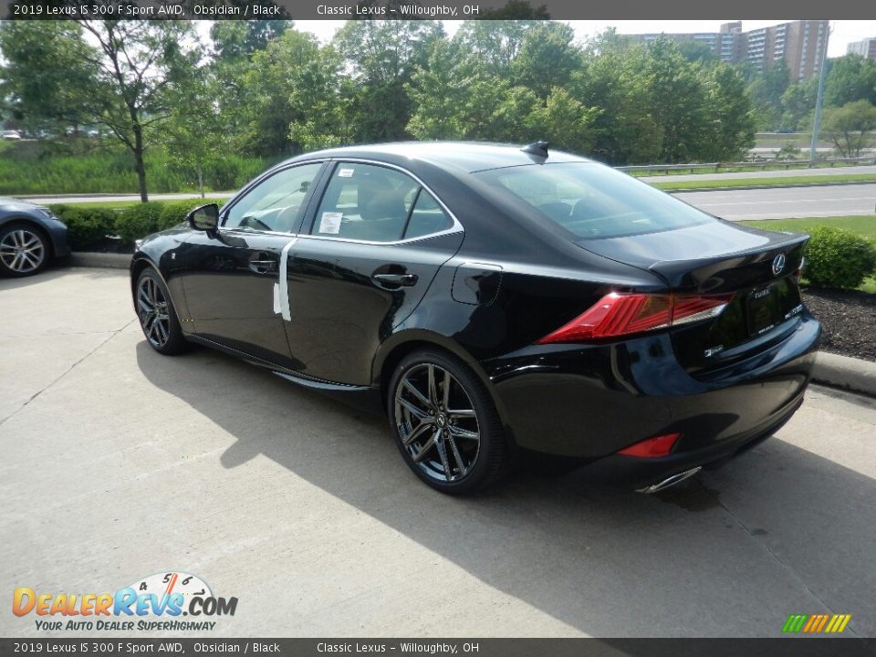 2019 Lexus IS 300 F Sport AWD Obsidian / Black Photo #4