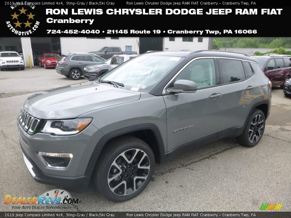 2019 Jeep Compass Limited 4x4 Sting-Gray / Black/Ski Gray Photo #1