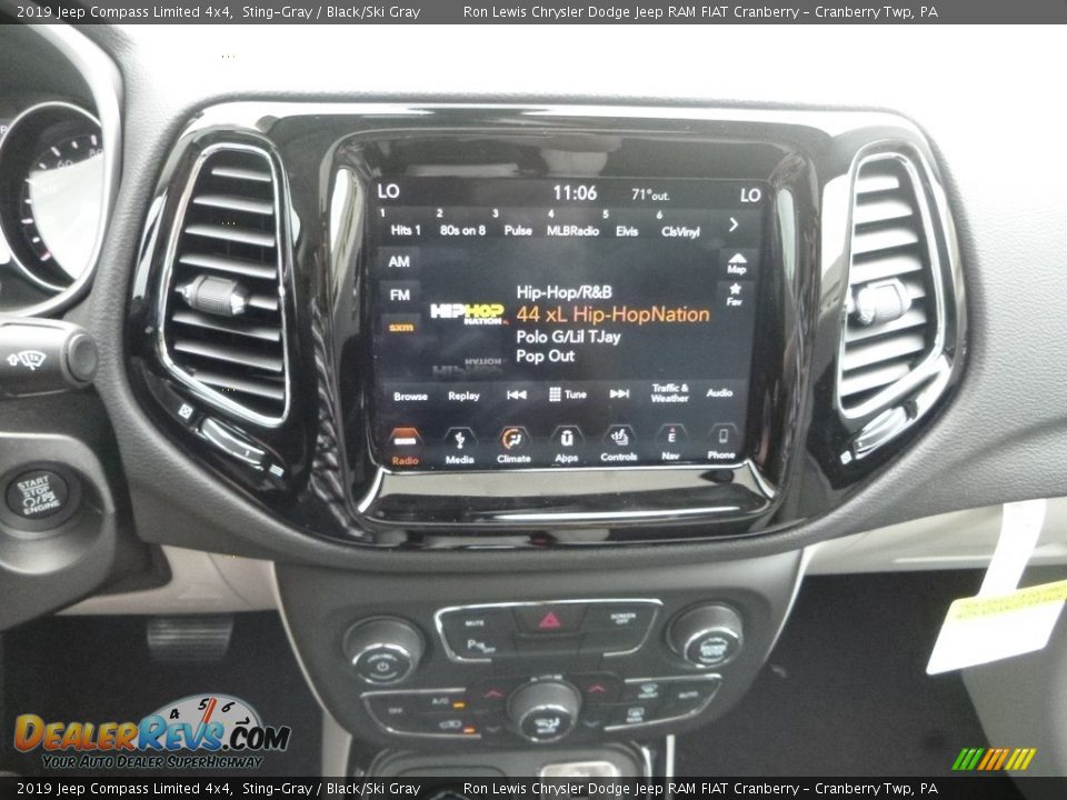 2019 Jeep Compass Limited 4x4 Sting-Gray / Black/Ski Gray Photo #17