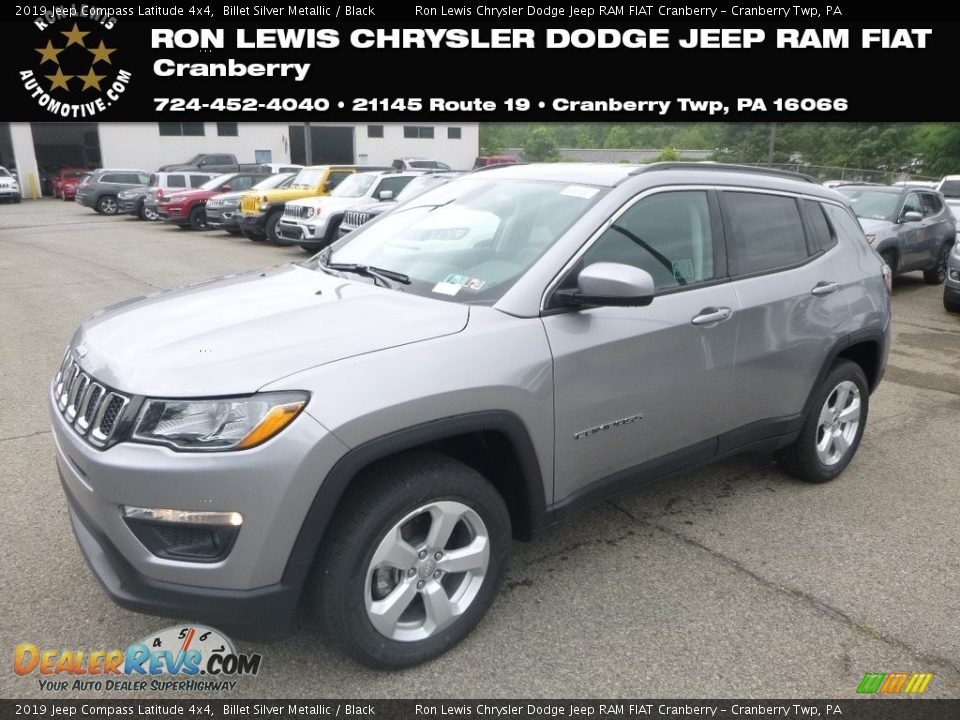 2019 Jeep Compass Latitude 4x4 Billet Silver Metallic / Black Photo #1