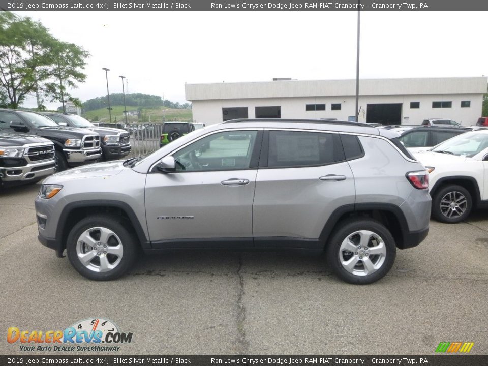 2019 Jeep Compass Latitude 4x4 Billet Silver Metallic / Black Photo #2