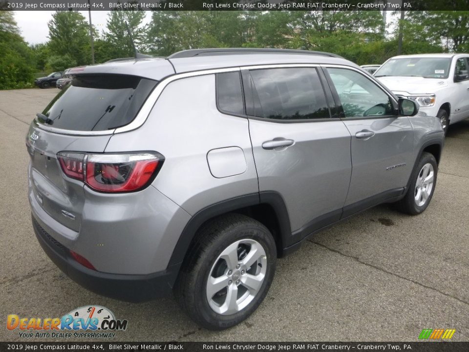 2019 Jeep Compass Latitude 4x4 Billet Silver Metallic / Black Photo #5