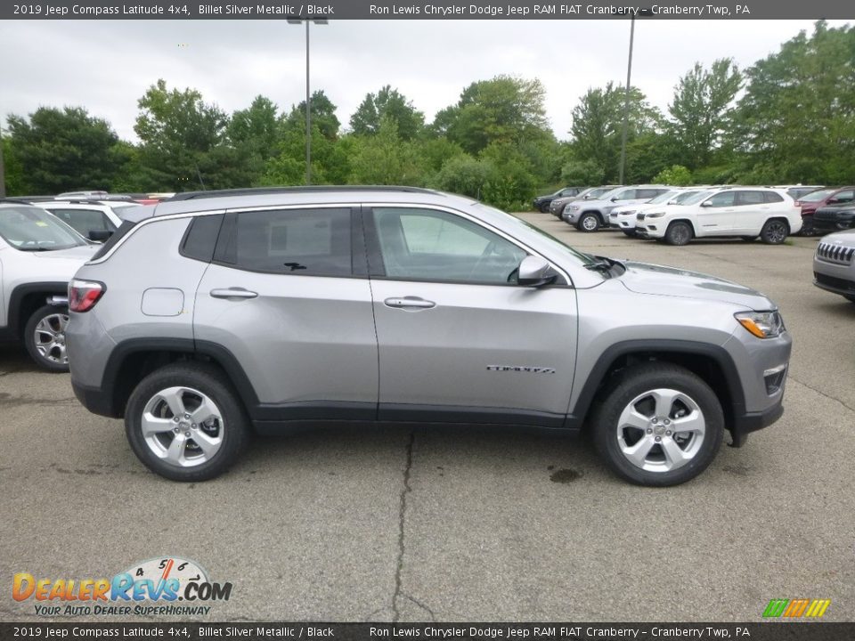 2019 Jeep Compass Latitude 4x4 Billet Silver Metallic / Black Photo #6