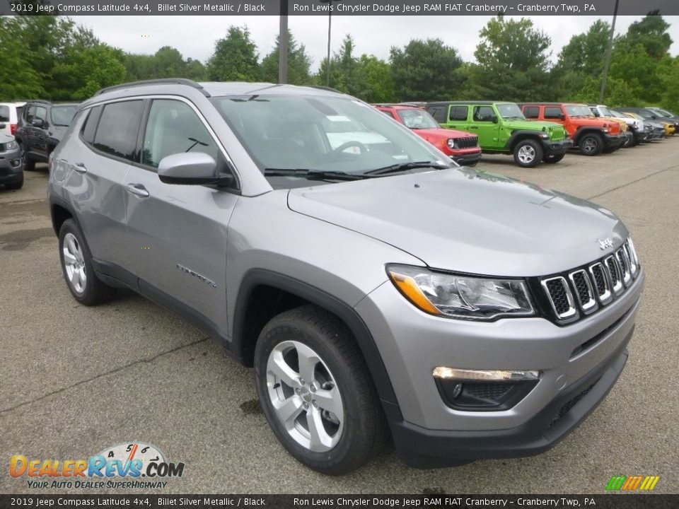 2019 Jeep Compass Latitude 4x4 Billet Silver Metallic / Black Photo #7