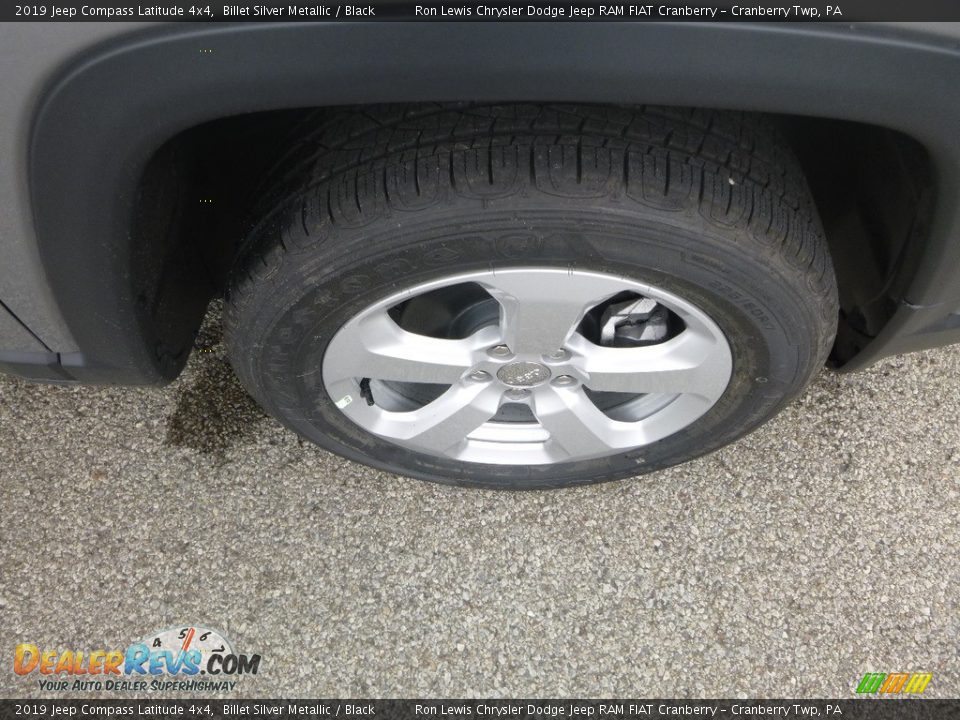 2019 Jeep Compass Latitude 4x4 Billet Silver Metallic / Black Photo #9