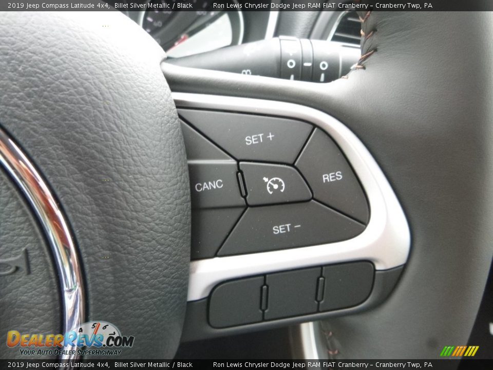 2019 Jeep Compass Latitude 4x4 Billet Silver Metallic / Black Photo #19