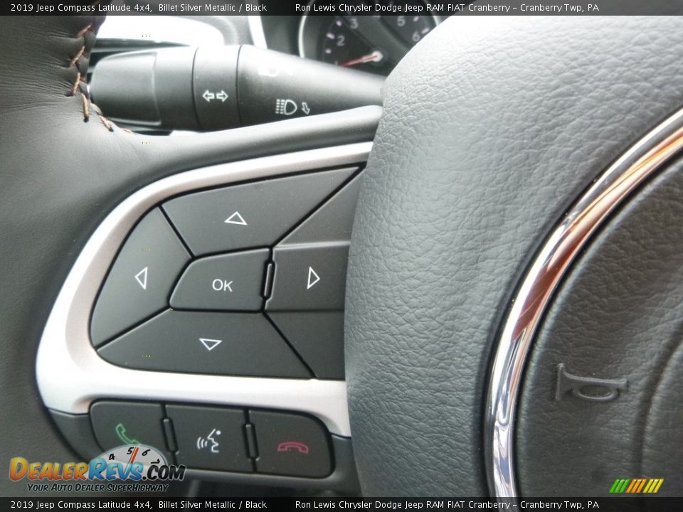 2019 Jeep Compass Latitude 4x4 Billet Silver Metallic / Black Photo #20