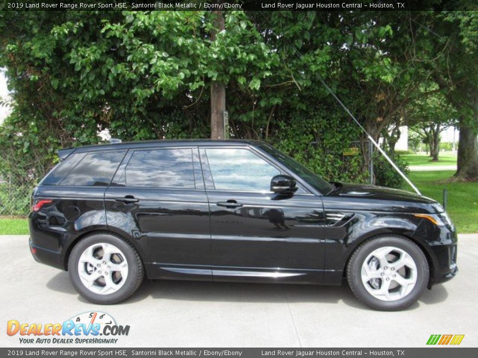 2019 Land Rover Range Rover Sport HSE Santorini Black Metallic / Ebony/Ebony Photo #6