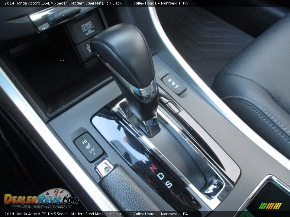 2014 Honda Accord EX-L V6 Sedan Modern Steel Metallic / Black Photo #15