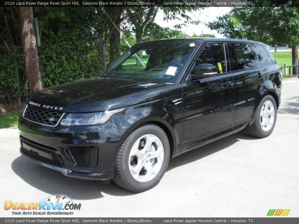 2019 Land Rover Range Rover Sport HSE Santorini Black Metallic / Ebony/Ebony Photo #10