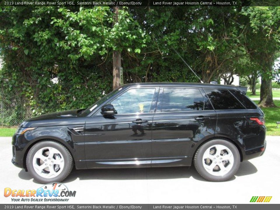 2019 Land Rover Range Rover Sport HSE Santorini Black Metallic / Ebony/Ebony Photo #11