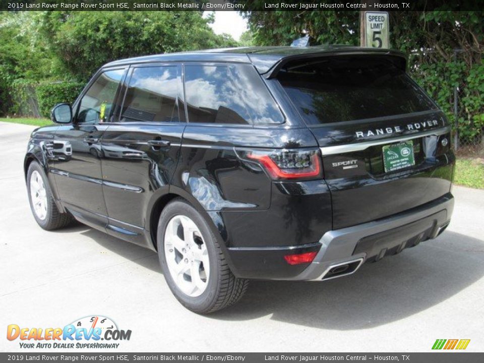 2019 Land Rover Range Rover Sport HSE Santorini Black Metallic / Ebony/Ebony Photo #12