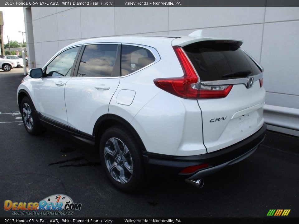 2017 Honda CR-V EX-L AWD White Diamond Pearl / Ivory Photo #3