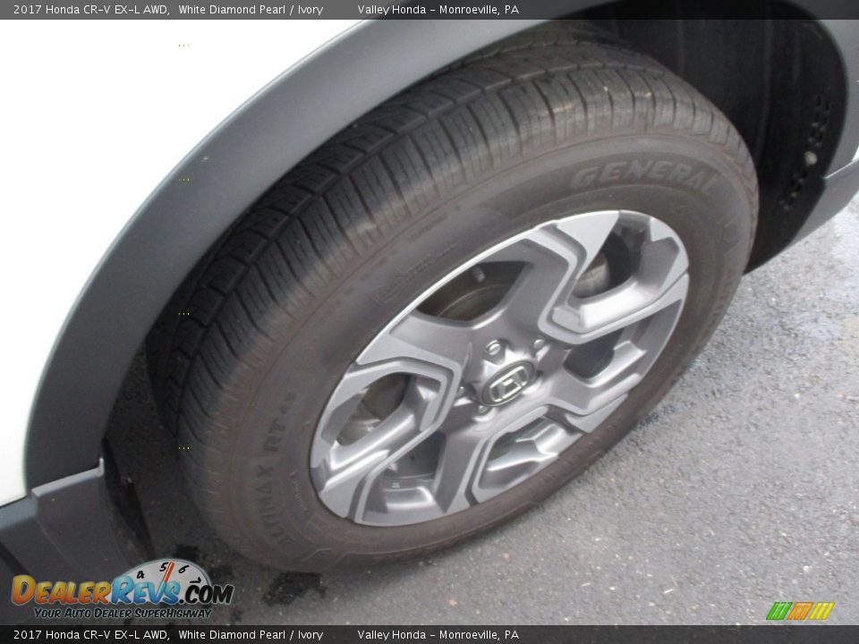 2017 Honda CR-V EX-L AWD White Diamond Pearl / Ivory Photo #6