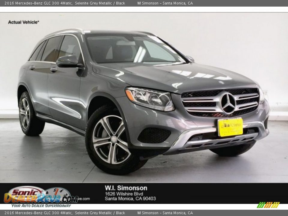 2016 Mercedes-Benz GLC 300 4Matic Selenite Grey Metallic / Black Photo #1