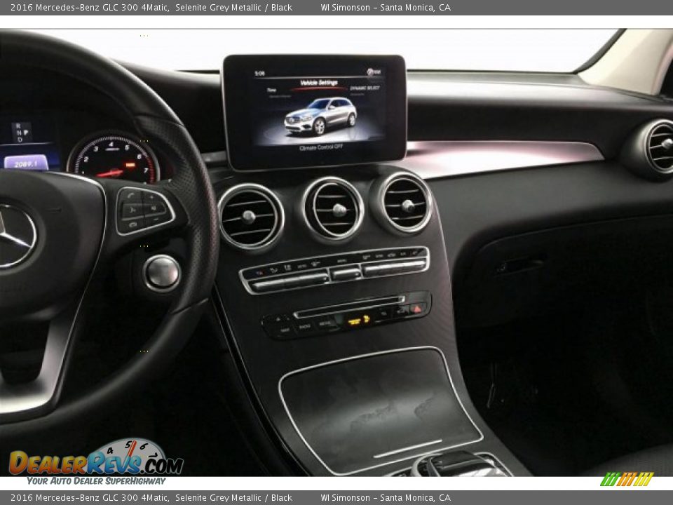 2016 Mercedes-Benz GLC 300 4Matic Selenite Grey Metallic / Black Photo #5