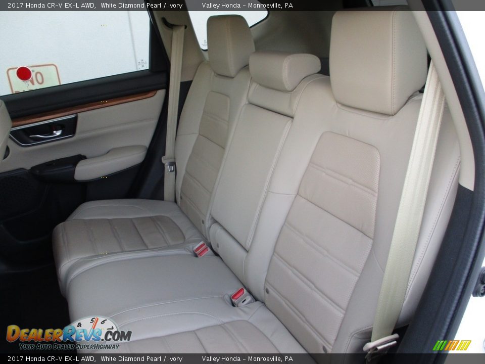 2017 Honda CR-V EX-L AWD White Diamond Pearl / Ivory Photo #13