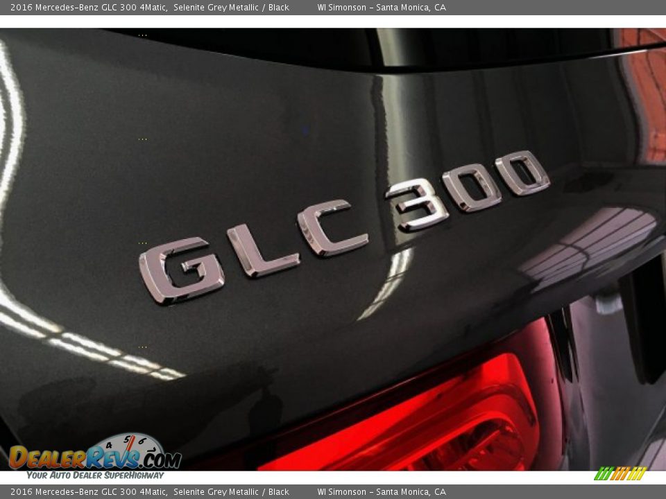 2016 Mercedes-Benz GLC 300 4Matic Selenite Grey Metallic / Black Photo #7