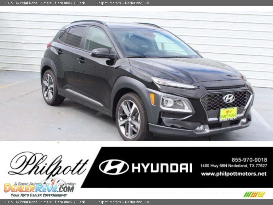 2019 Hyundai Kona Ultimate Ultra Black / Black Photo #1