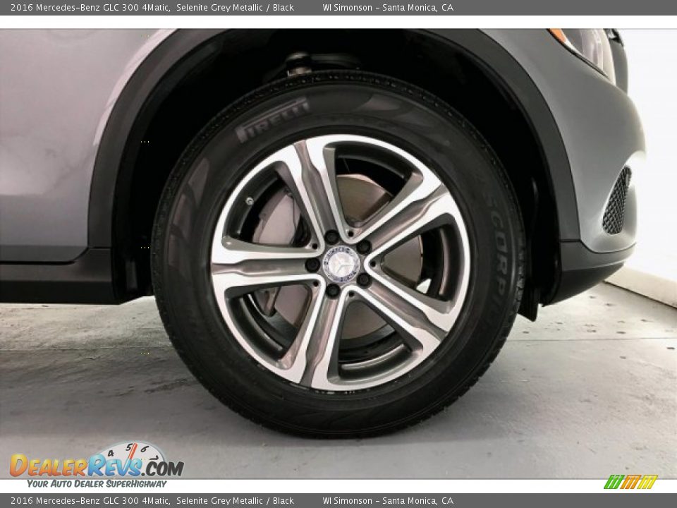 2016 Mercedes-Benz GLC 300 4Matic Selenite Grey Metallic / Black Photo #8