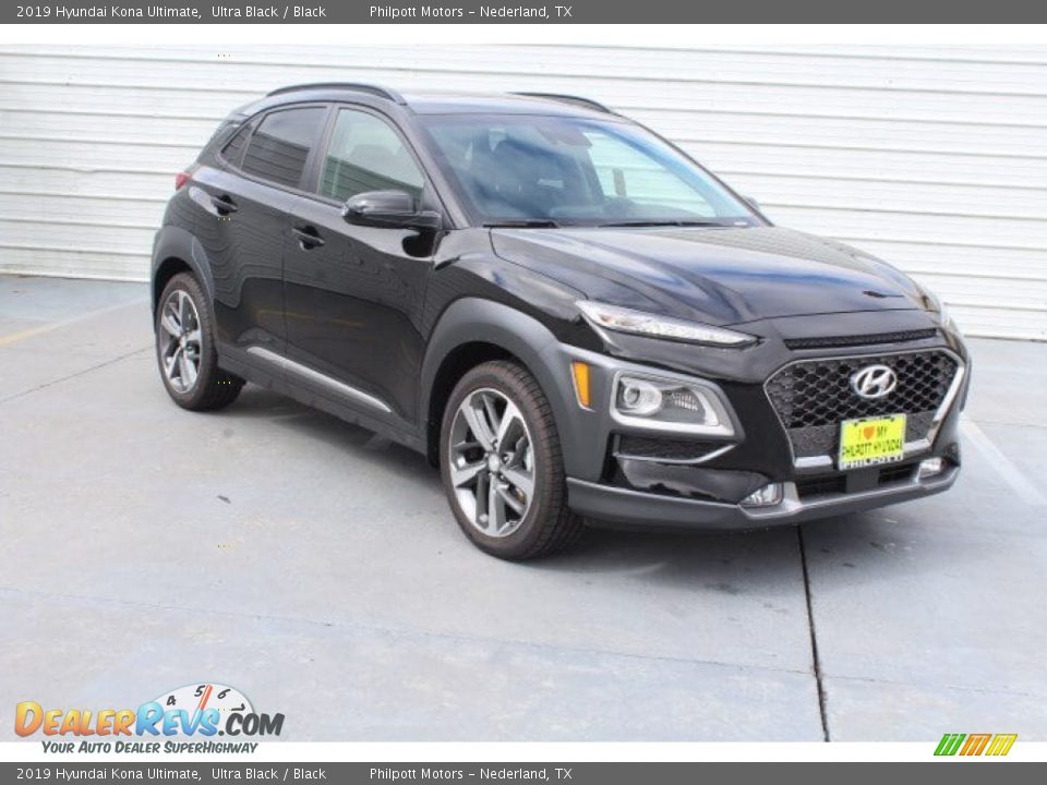 2019 Hyundai Kona Ultimate Ultra Black / Black Photo #2