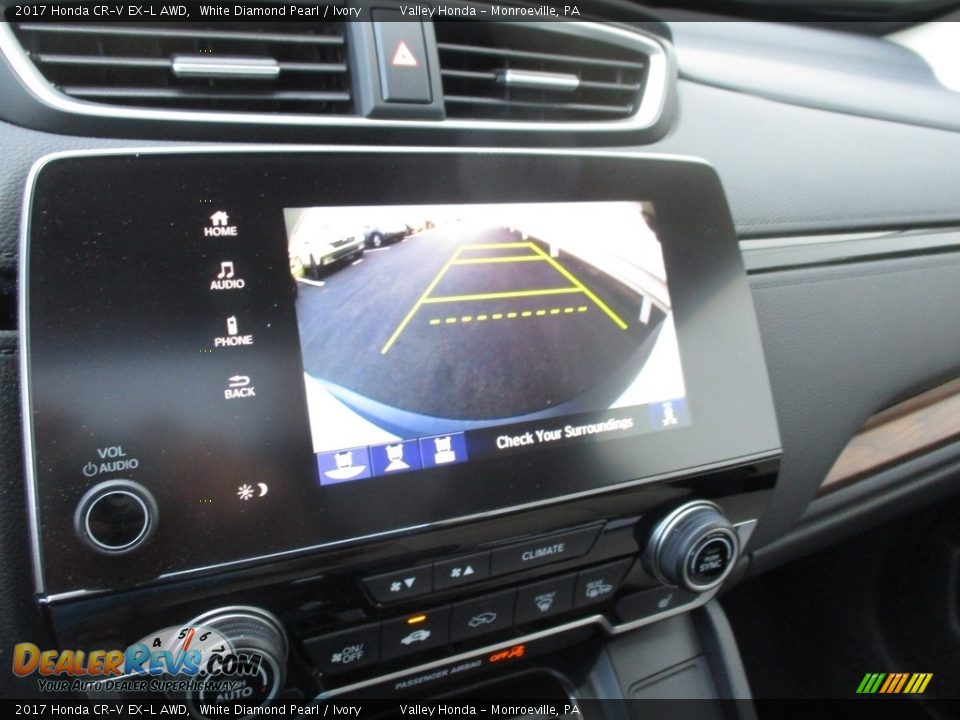 2017 Honda CR-V EX-L AWD White Diamond Pearl / Ivory Photo #17