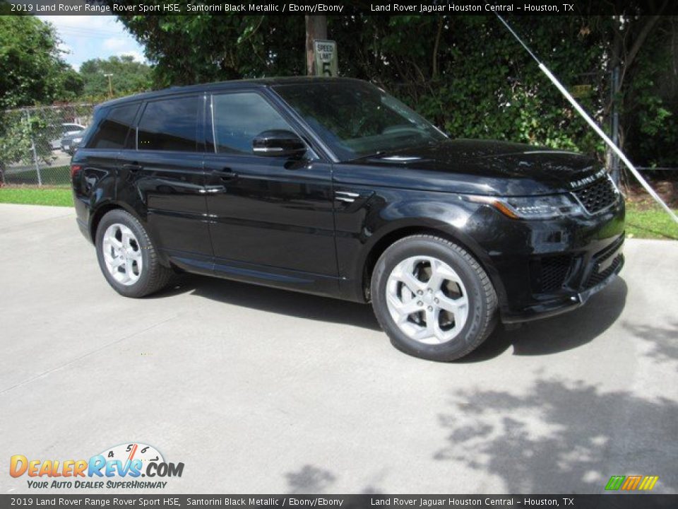 2019 Land Rover Range Rover Sport HSE Santorini Black Metallic / Ebony/Ebony Photo #1
