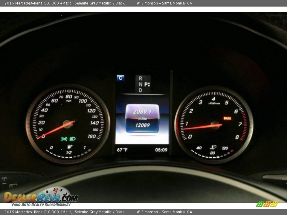 2016 Mercedes-Benz GLC 300 4Matic Selenite Grey Metallic / Black Photo #20